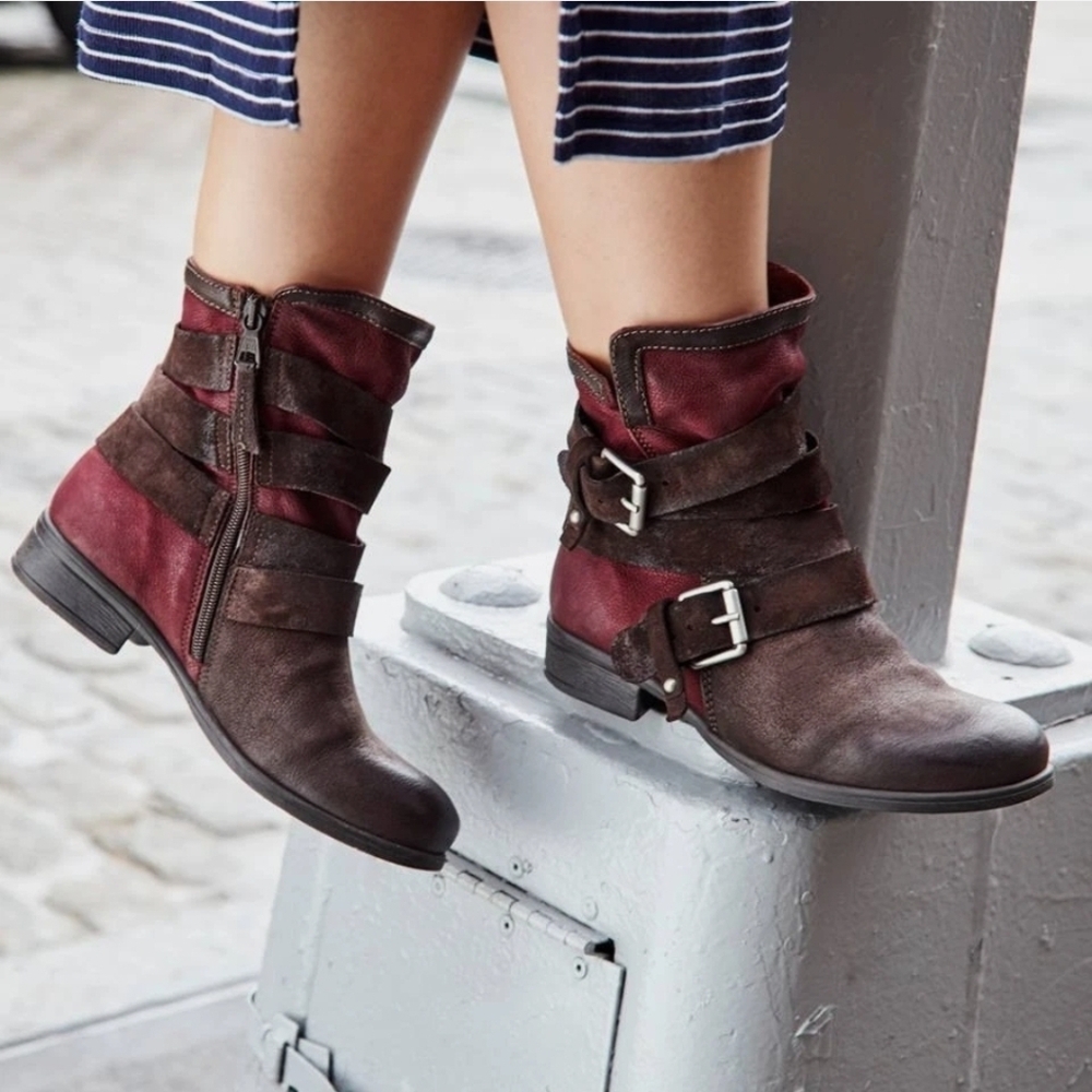 Miz Mooz Savvy Moto Ankle Boots 37